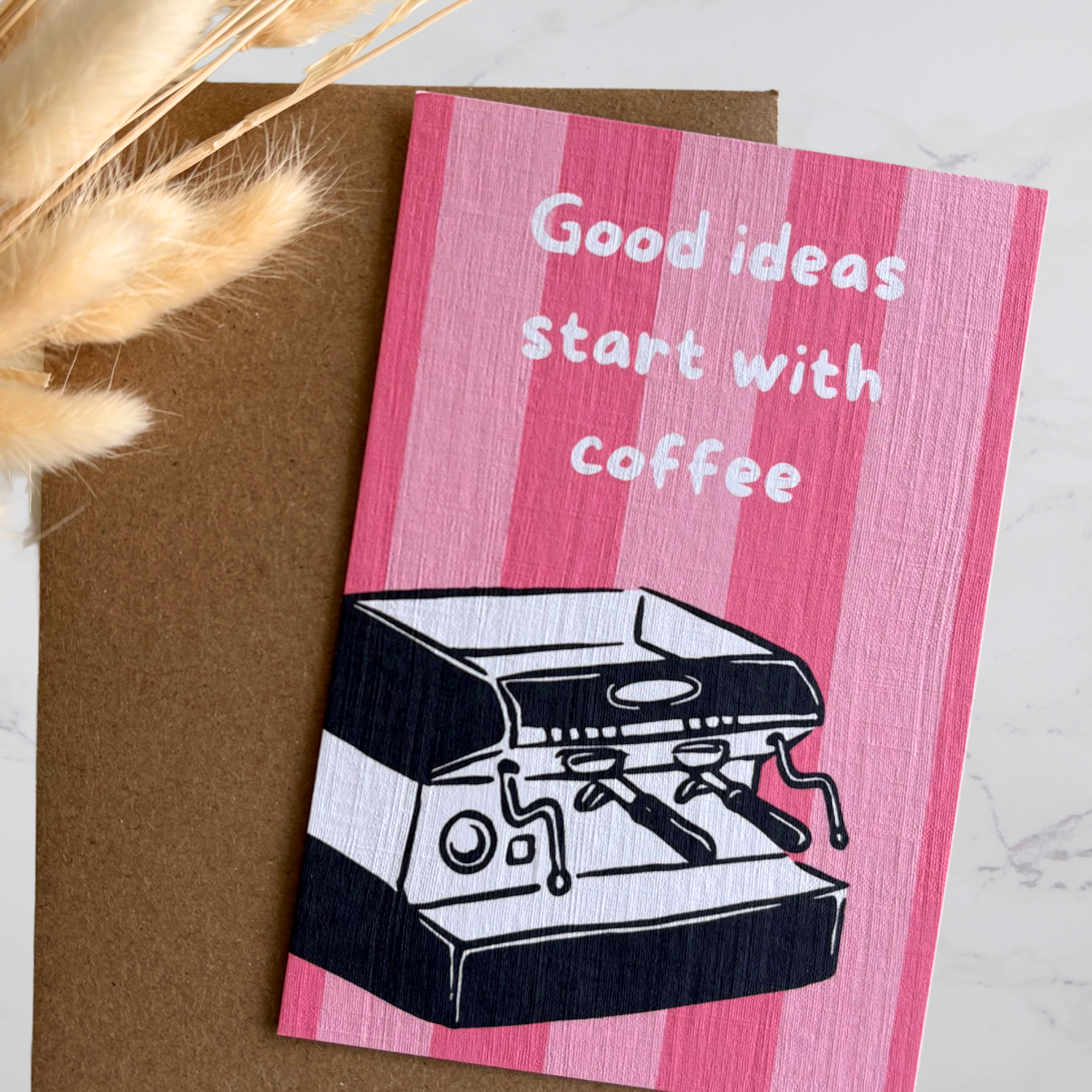 Grußkarte – good ideas start with coffee