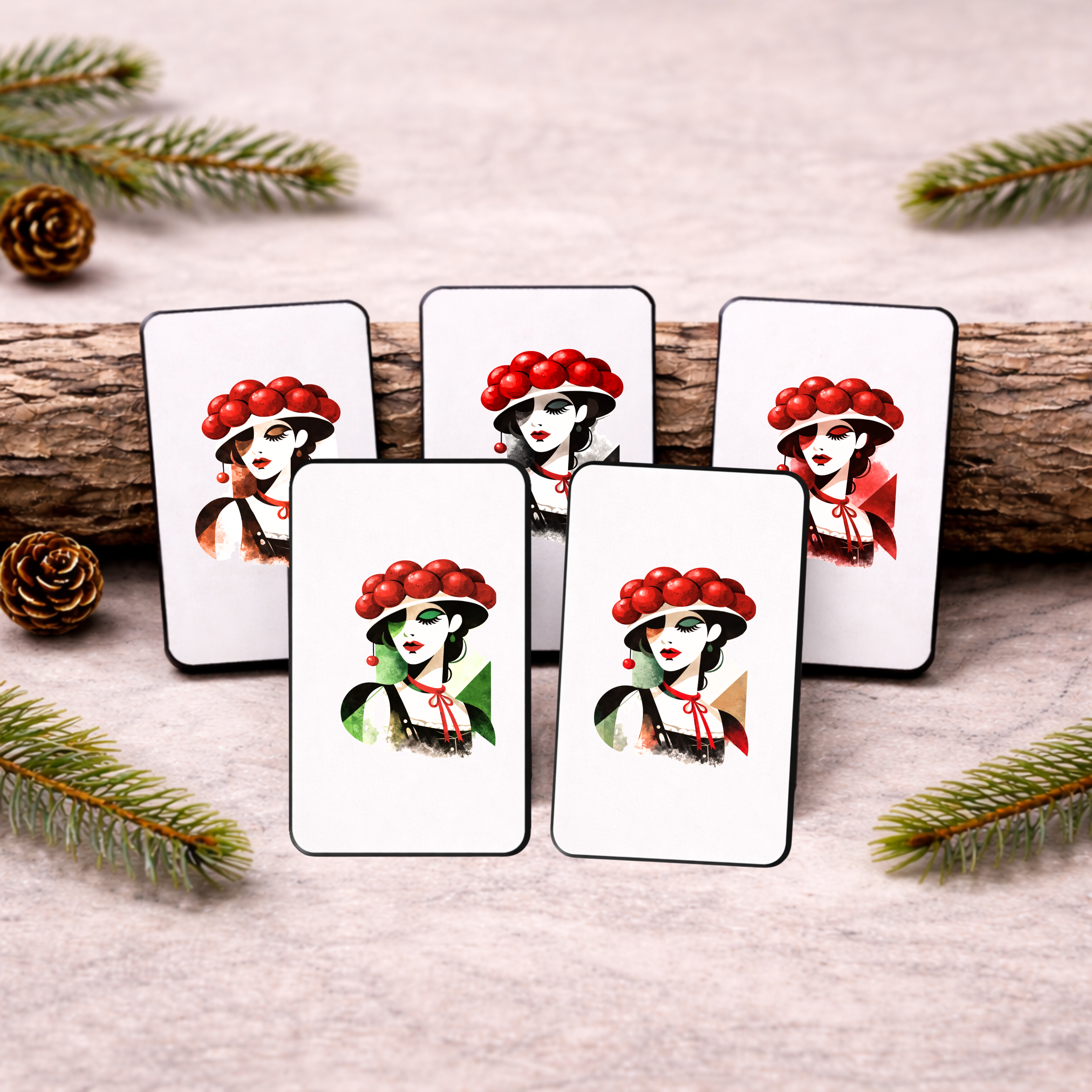Magnete „Black Forest Collection“ – Schwarzwald Design aus Holz – einzeln oder als Set erhältlich