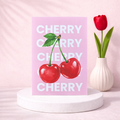 Grußkarte „Cherry“ mit Umschlag – moderne Karte auf 300g Papier