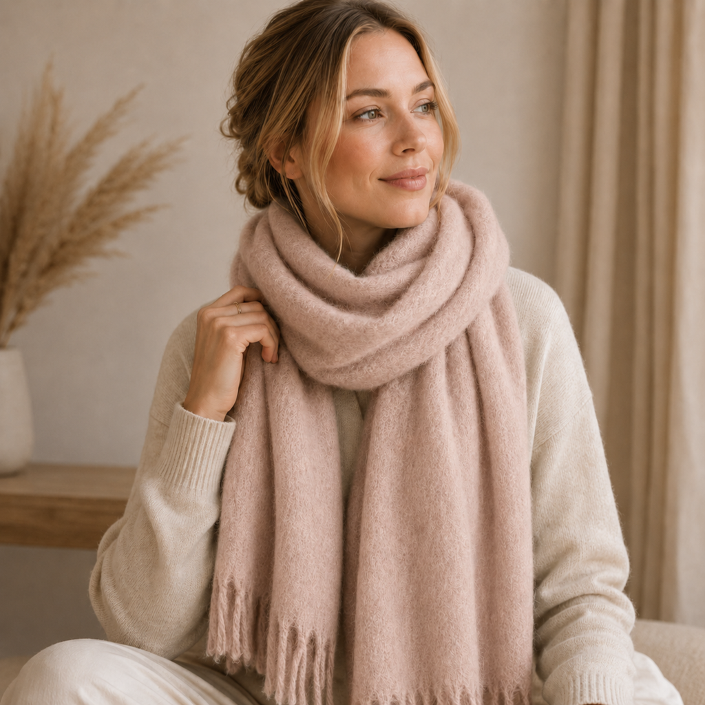 Soul Collection Schal „Slow Living“ - Kuscheliger Winterschal aus recyceltem Polyester