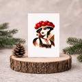 Leinen Grußkarte „Wurzelwerk“ – Black Forest Collection – stilvolle Schwarzwald Kunstkarte inkl. Umschlag