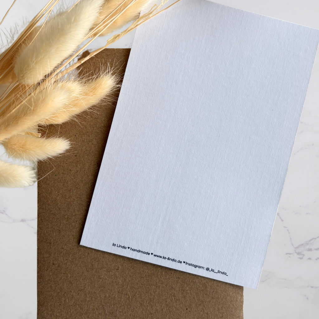 Grußkarte – wir schenken uns nichts