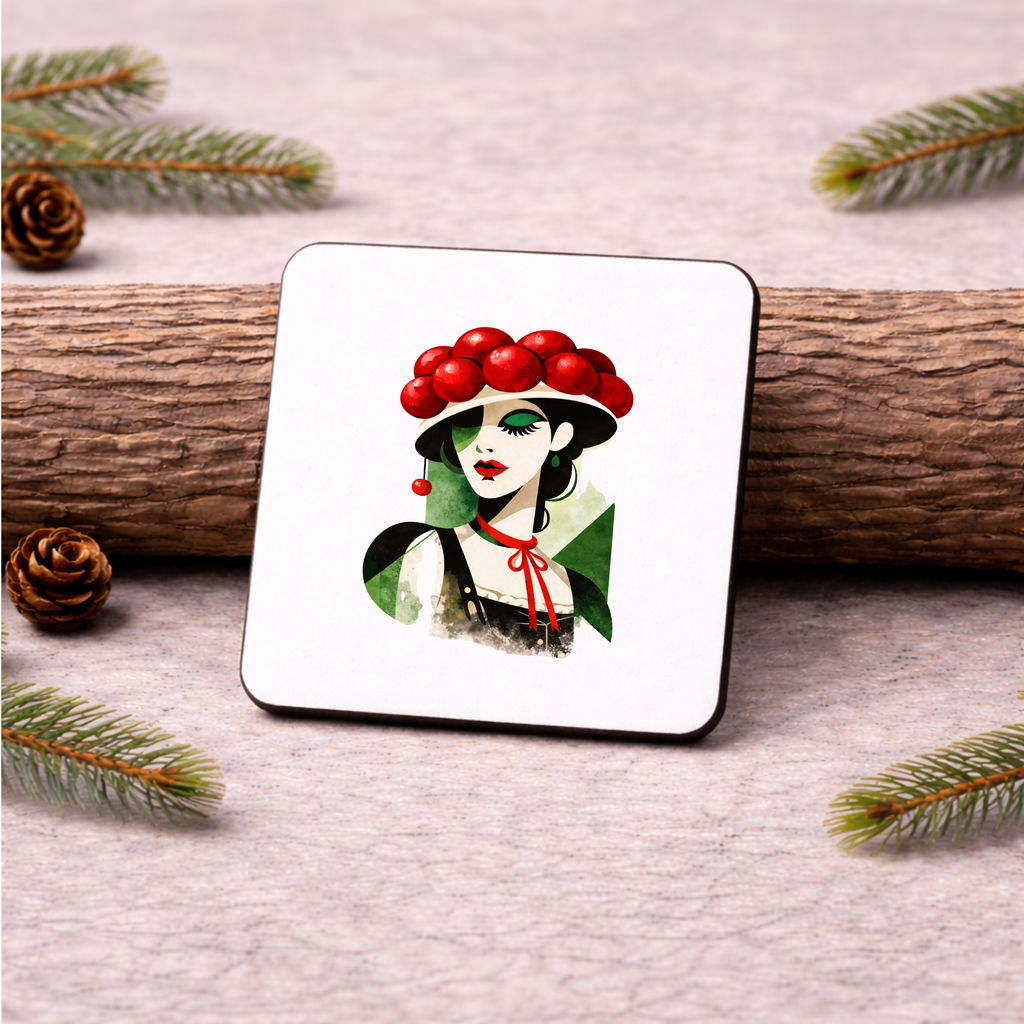 Untersetzer „Black Forest Collection“ – Schwarzwald Design aus Holz/Kork – einzeln oder als Set erhältlich