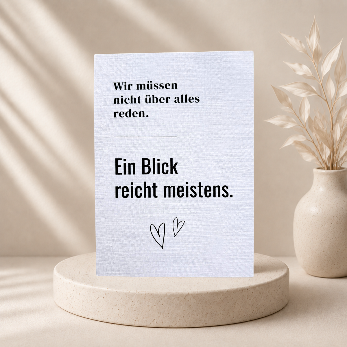 Freundschaftskarte „Ein Blick reicht meistens“ mit Umschlag (A6)