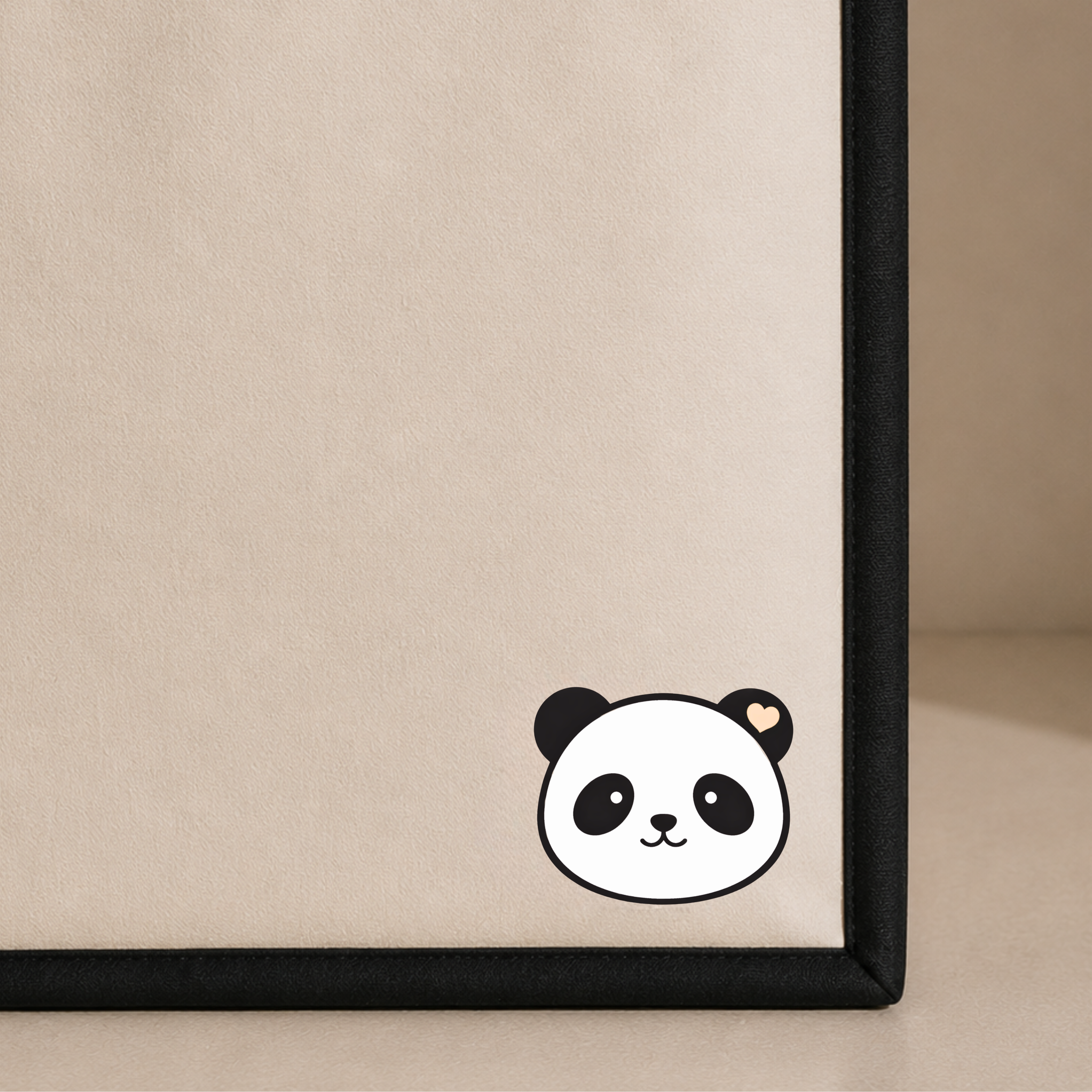 Panda Collection Tragetasche – Minimalistische Canvas Bag mit Panda Print