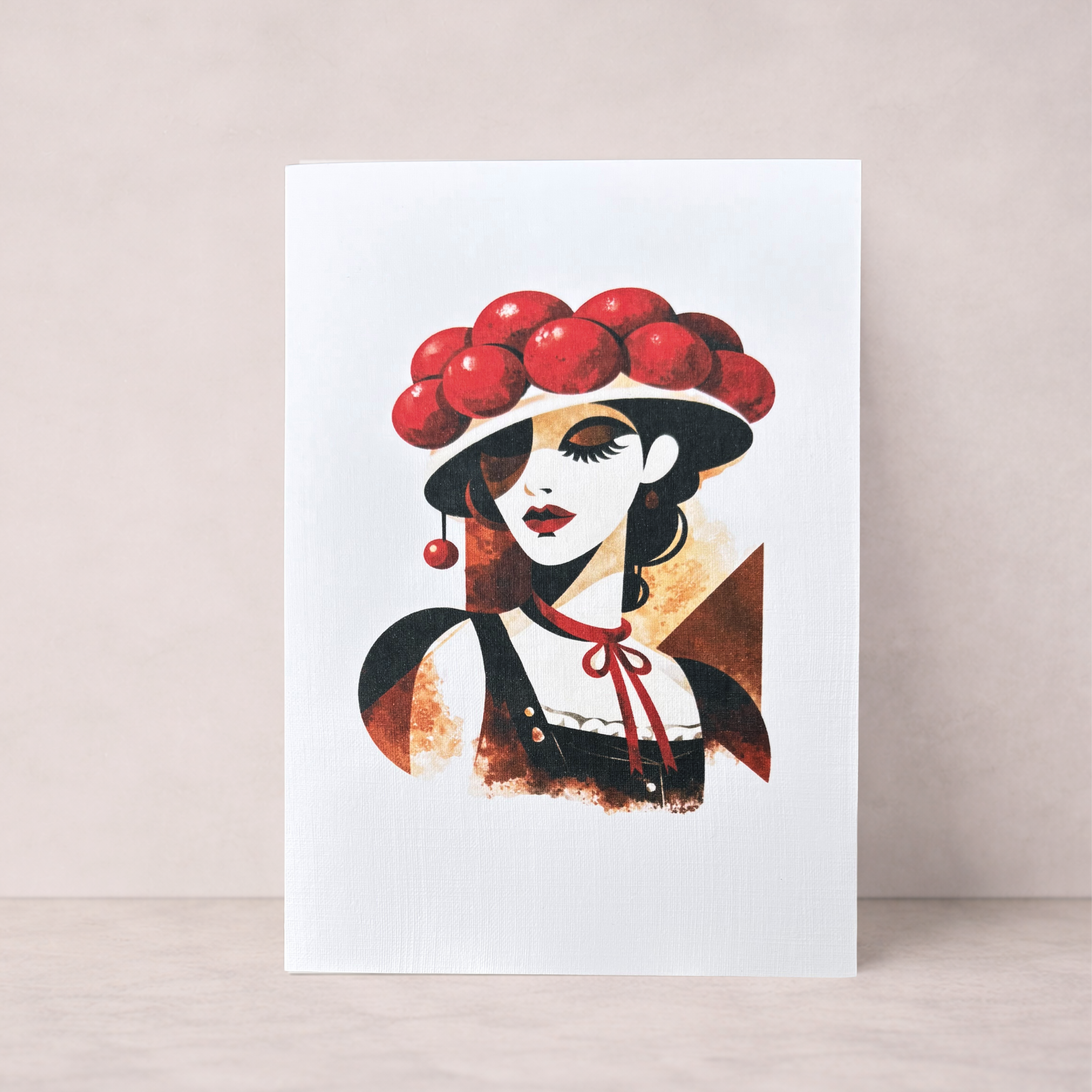 Leinen Grußkarte „Wurzelwerk“ – Black Forest Collection – stilvolle Schwarzwald Kunstkarte inkl. Umschlag