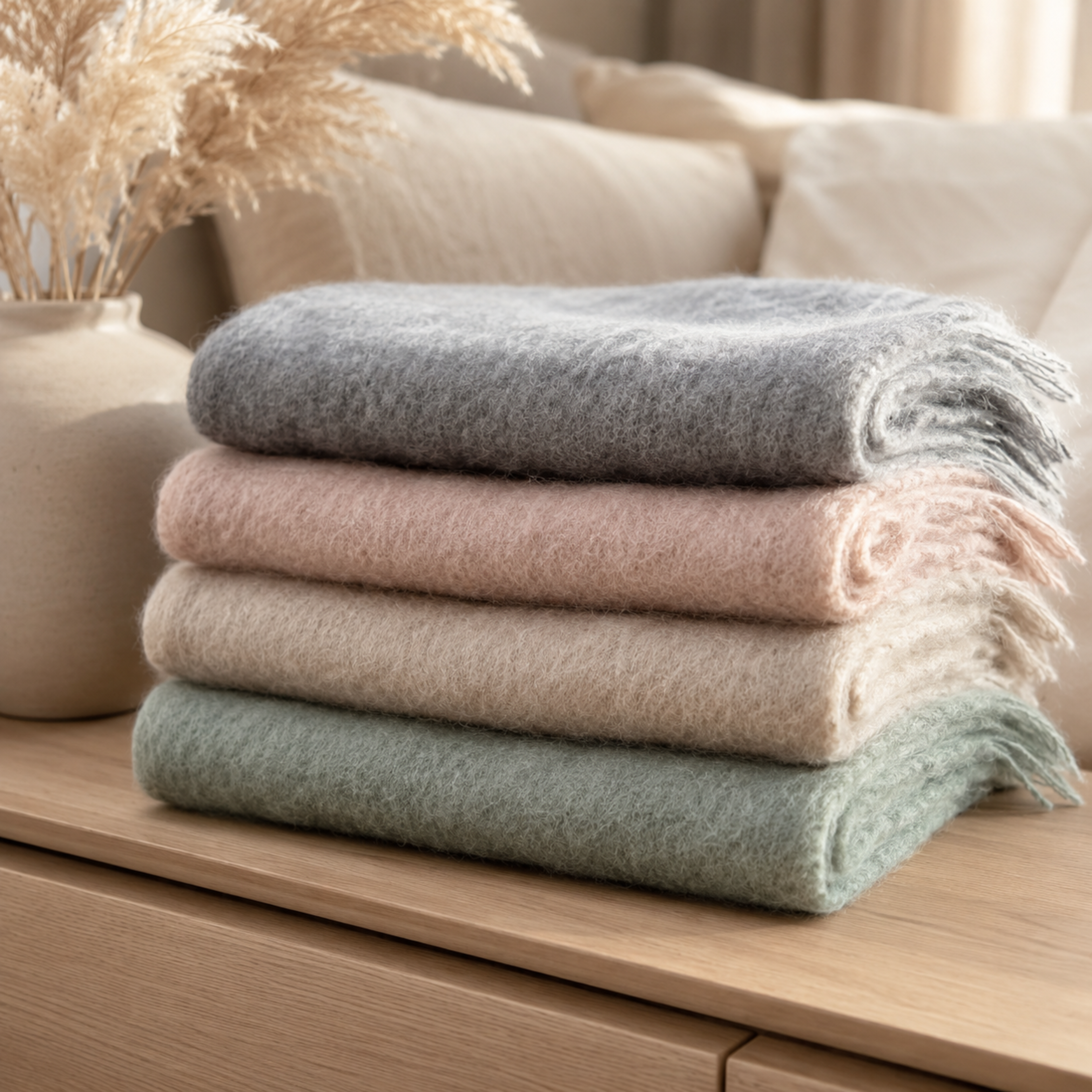 Soul Collection Schal „Slow Living“ - Kuscheliger Winterschal aus recyceltem Polyester