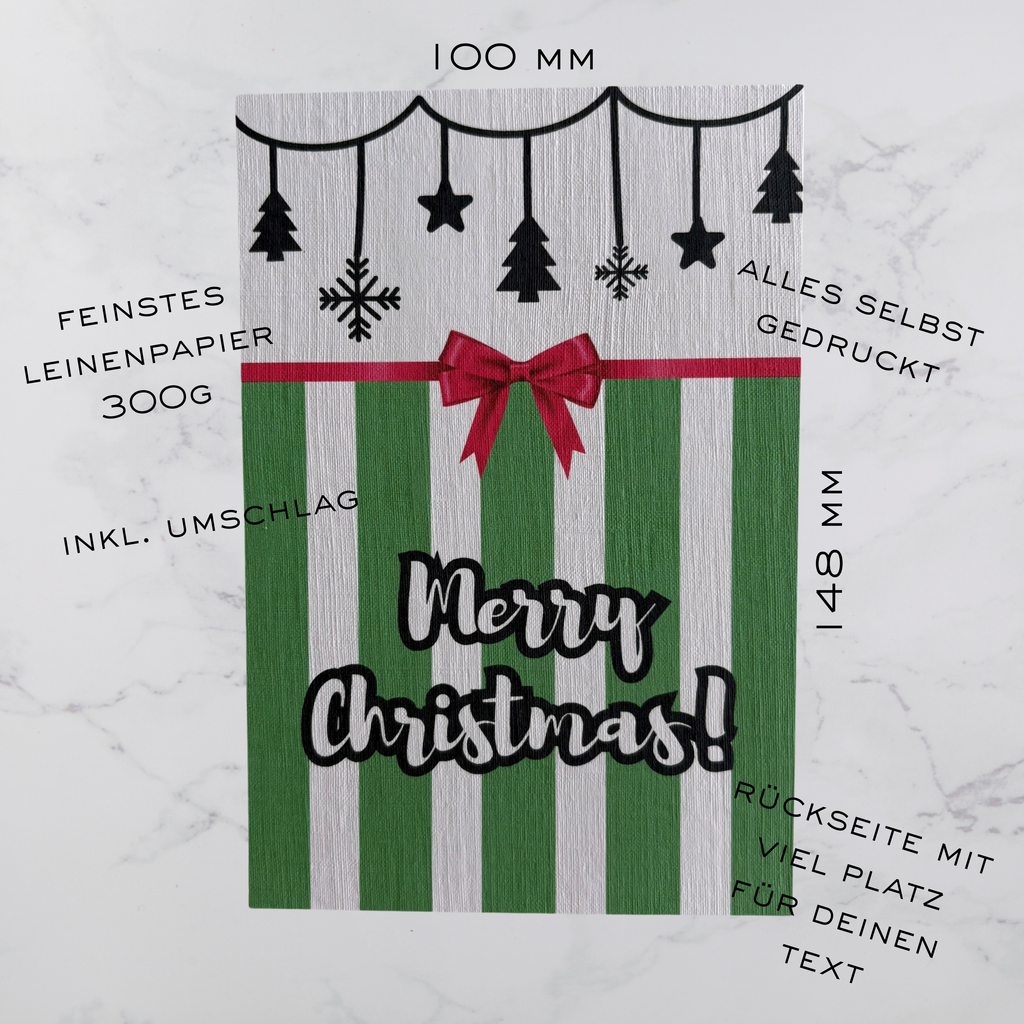 Grußkarte – Merry Christmas