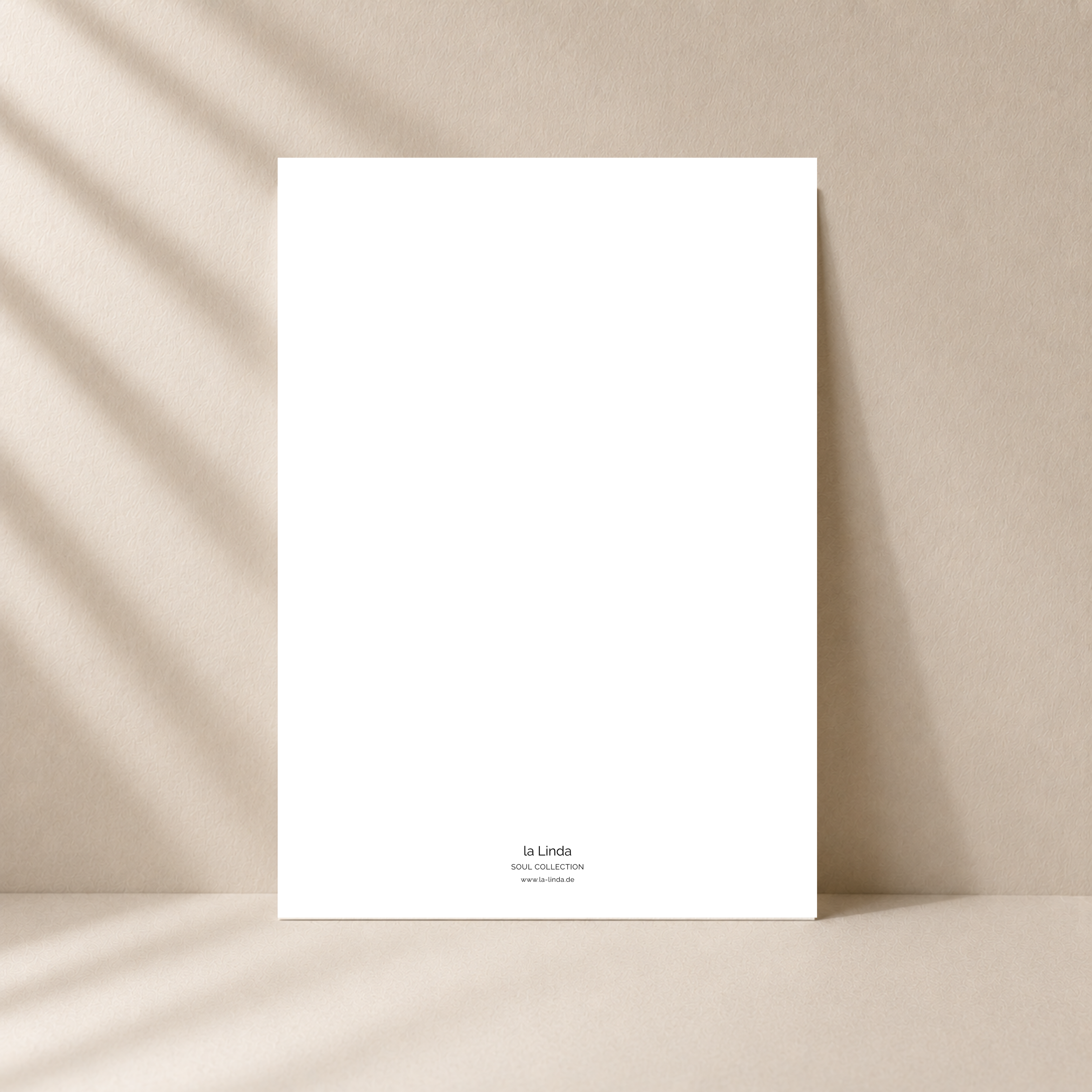 Grußkarte Inner Bloom – Leinenkarte mit Umschlag, Achtsamkeit, Balance & Geschenkidee