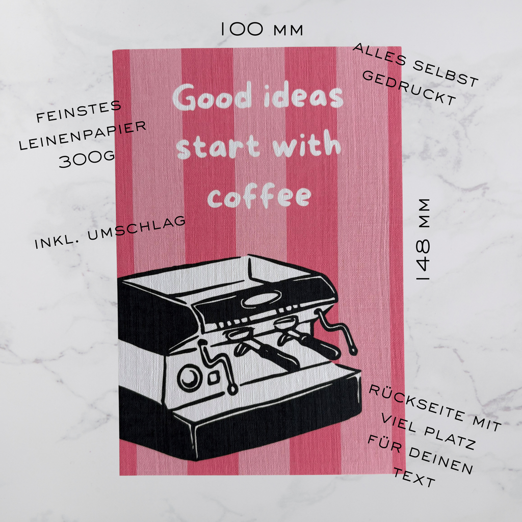 Grußkarte – good ideas start with coffee
