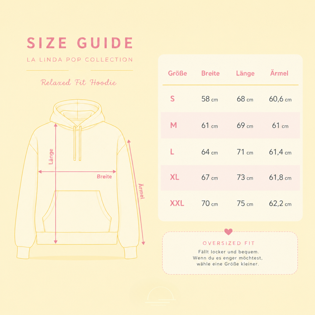 Oversize Hoodie Pastell – Pop Collection Premium Hoodie mit Print