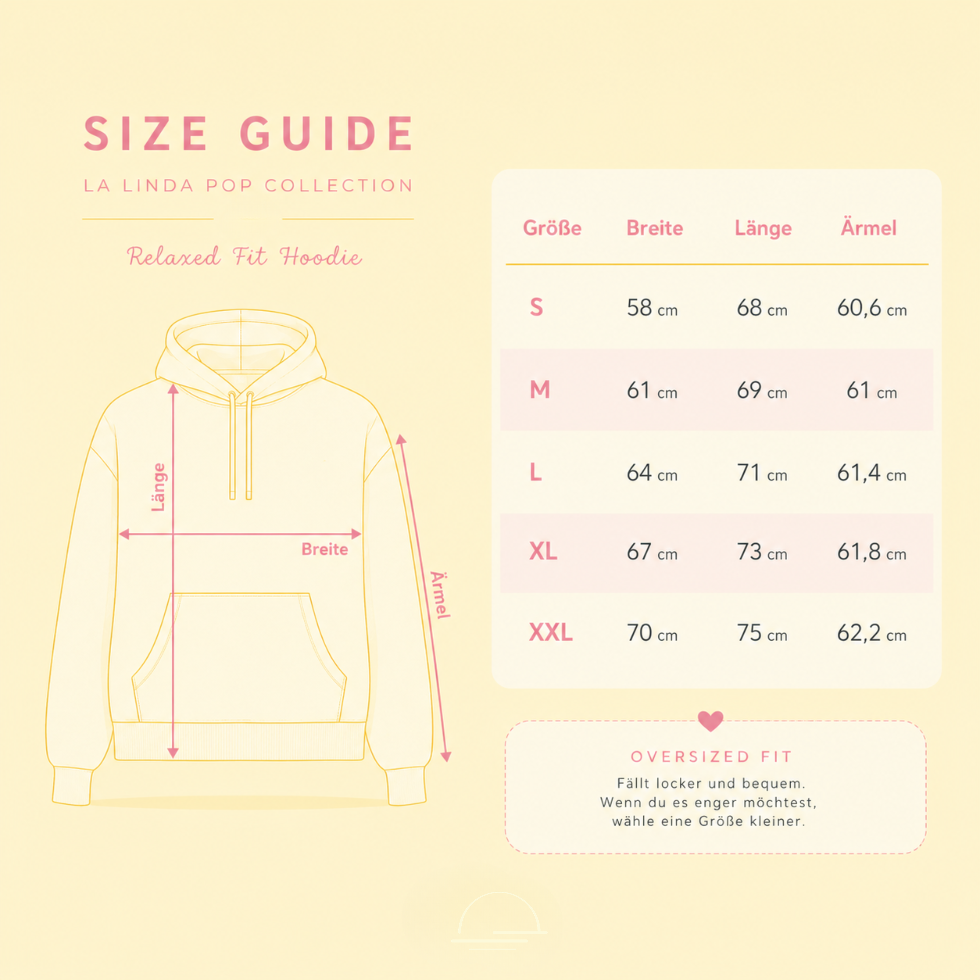 Oversize Hoodie Pastell – Pop Collection Premium Hoodie mit Print