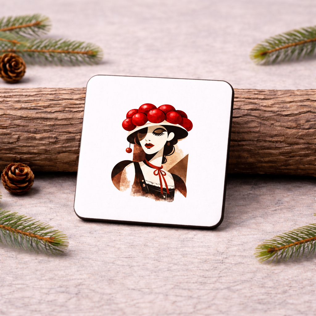 Untersetzer „Black Forest Collection“ – Schwarzwald Design aus Holz/Kork – einzeln oder als Set erhältlich