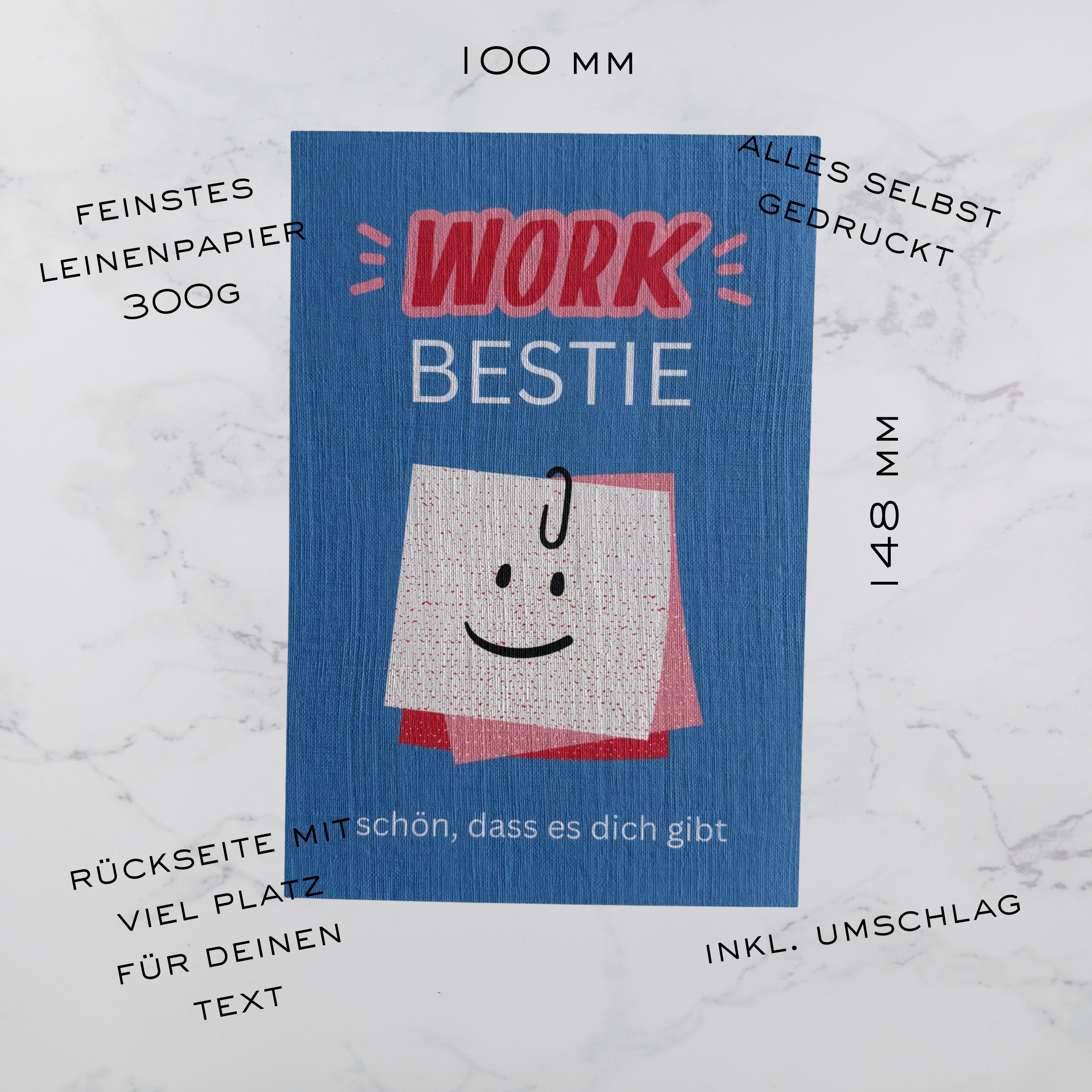 Grußkarte – Work Bestie
