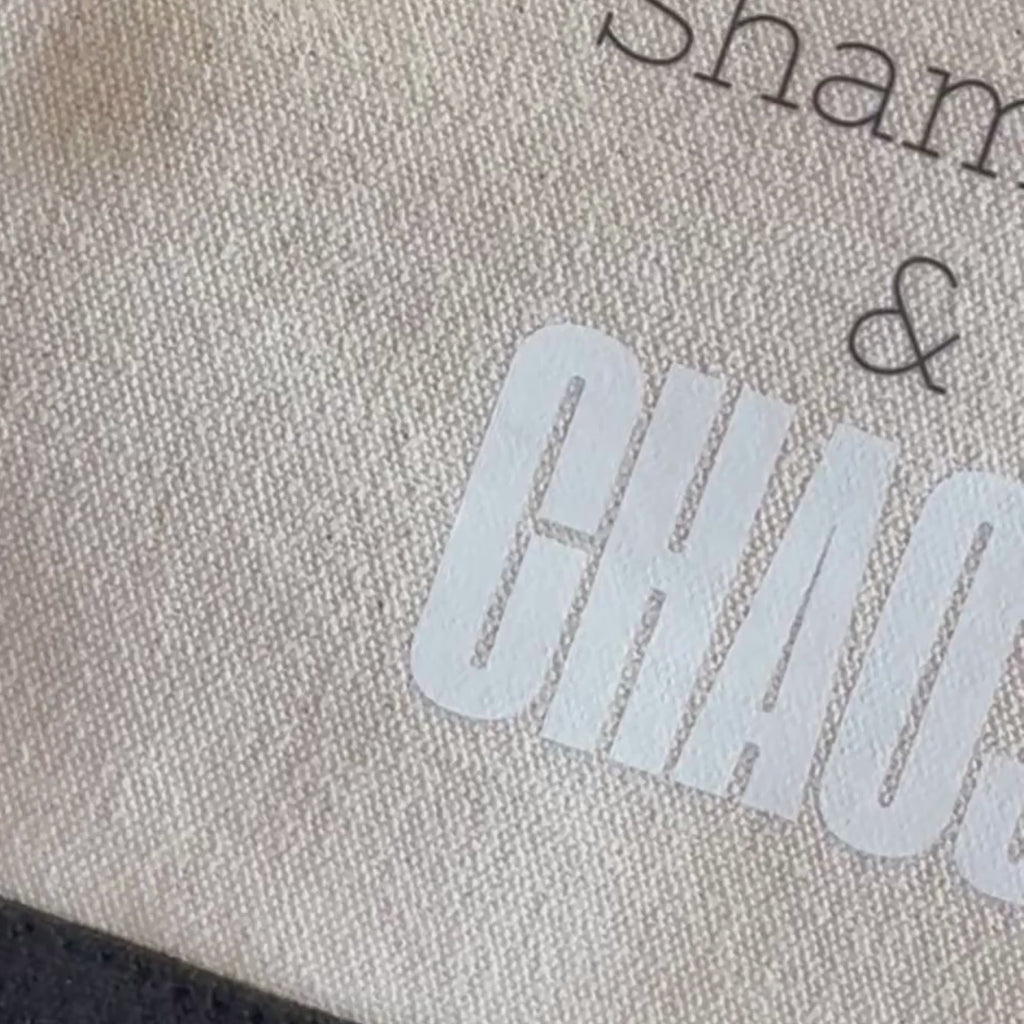 Kosmetiktasche „Seife, Shampoo & Chaos“ – Beauty Bag