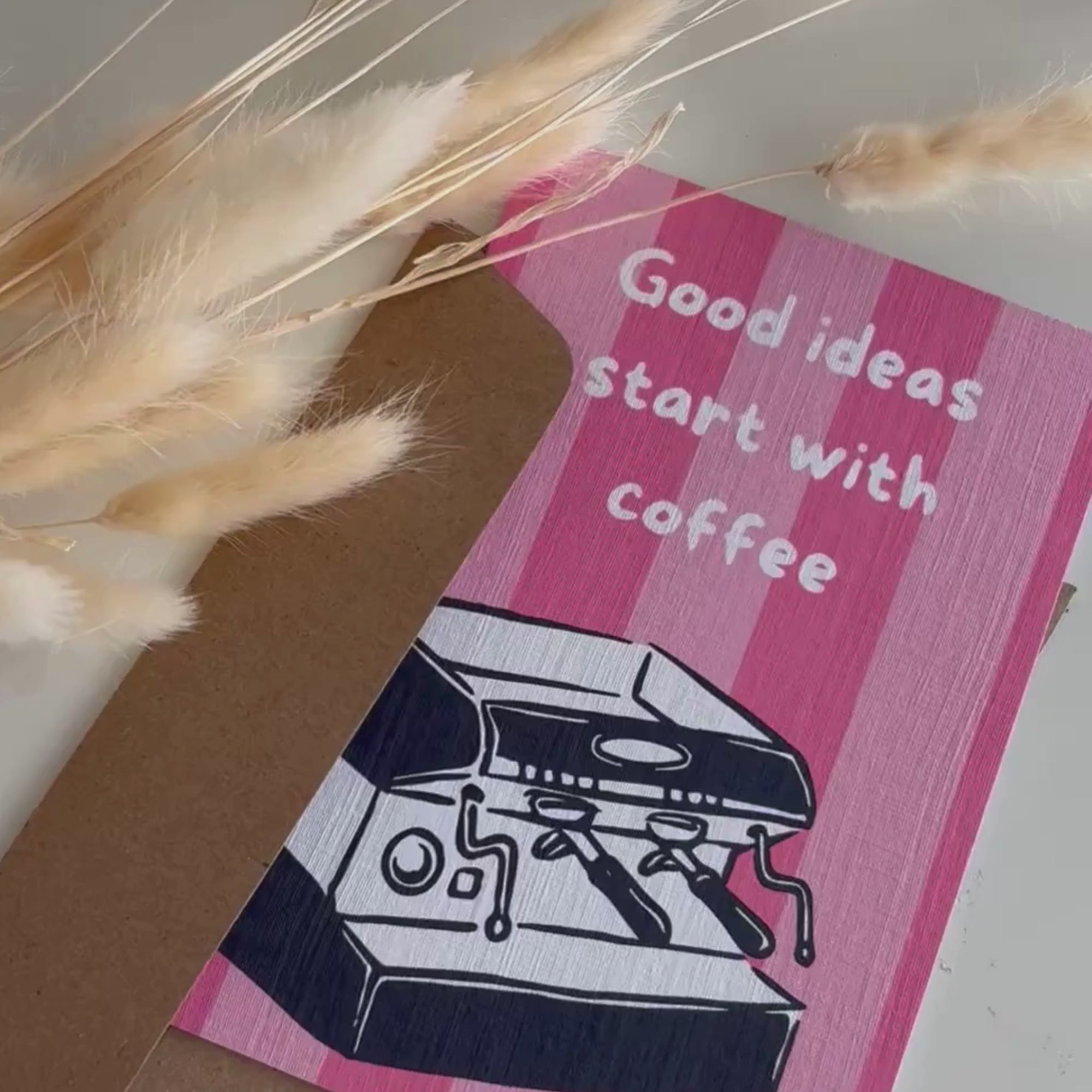 Grußkarte – good ideas start with coffee