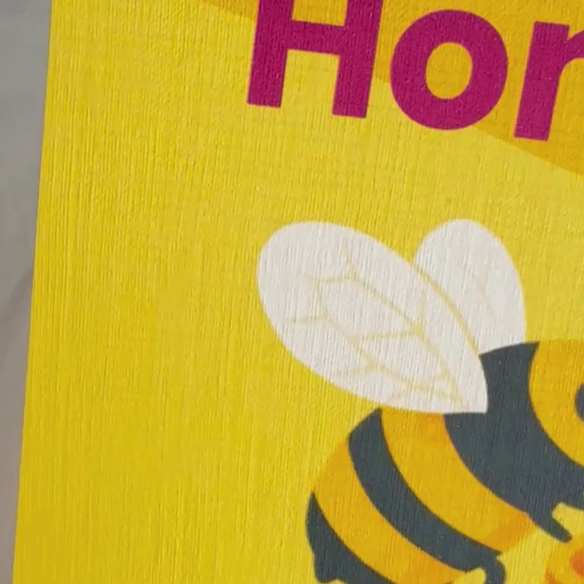 Grußkarte „Honey Honey“ mit Biene – süße Karte mit Umschlag auf 300g Papier