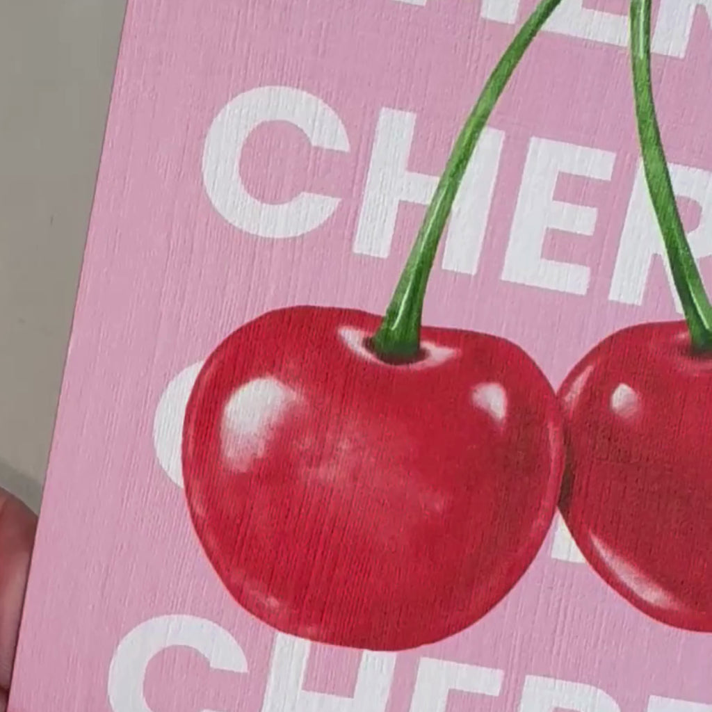 Grußkarte „Cherry“ mit Umschlag – moderne Karte auf 300g Papier