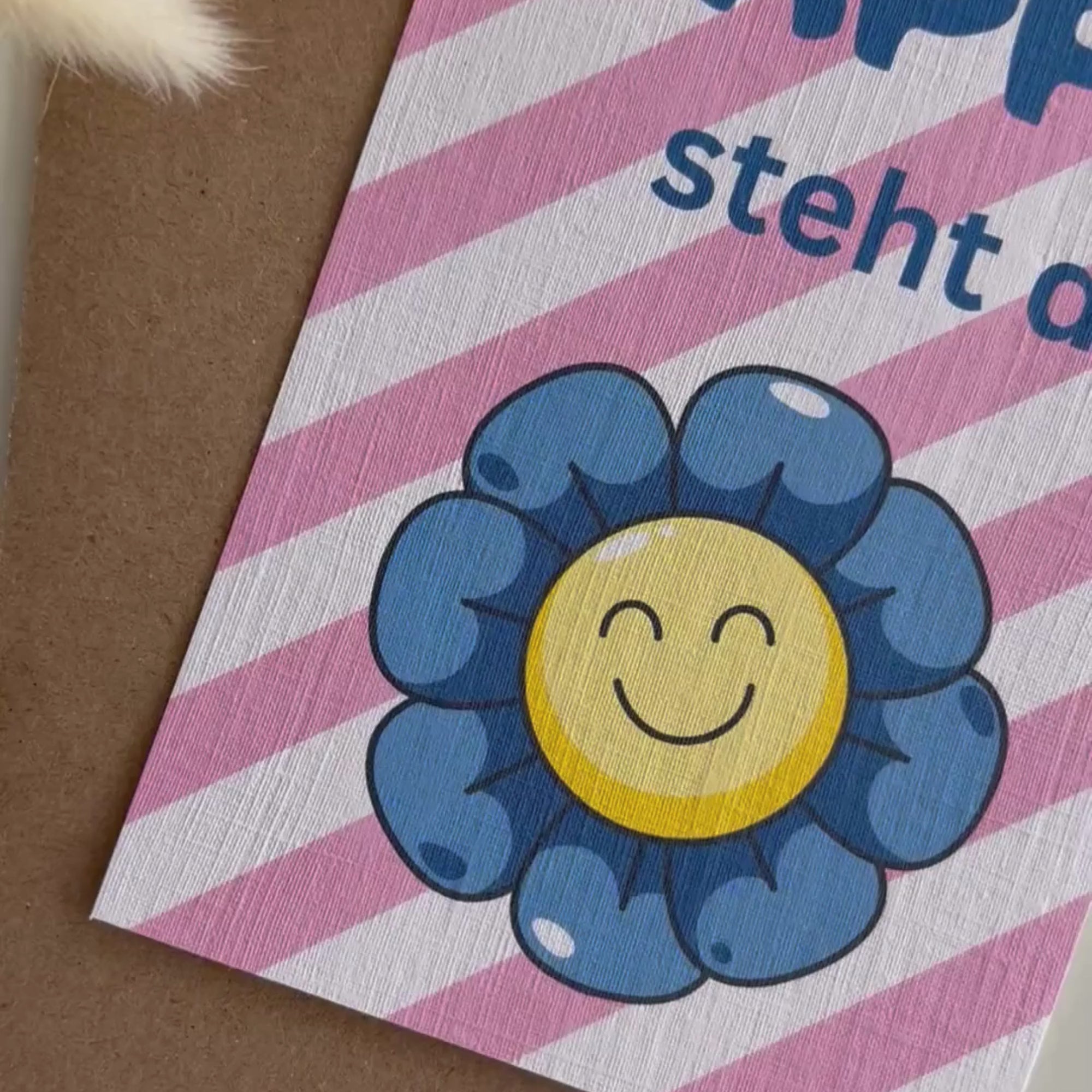 Grußkarte – happy steht Dir
