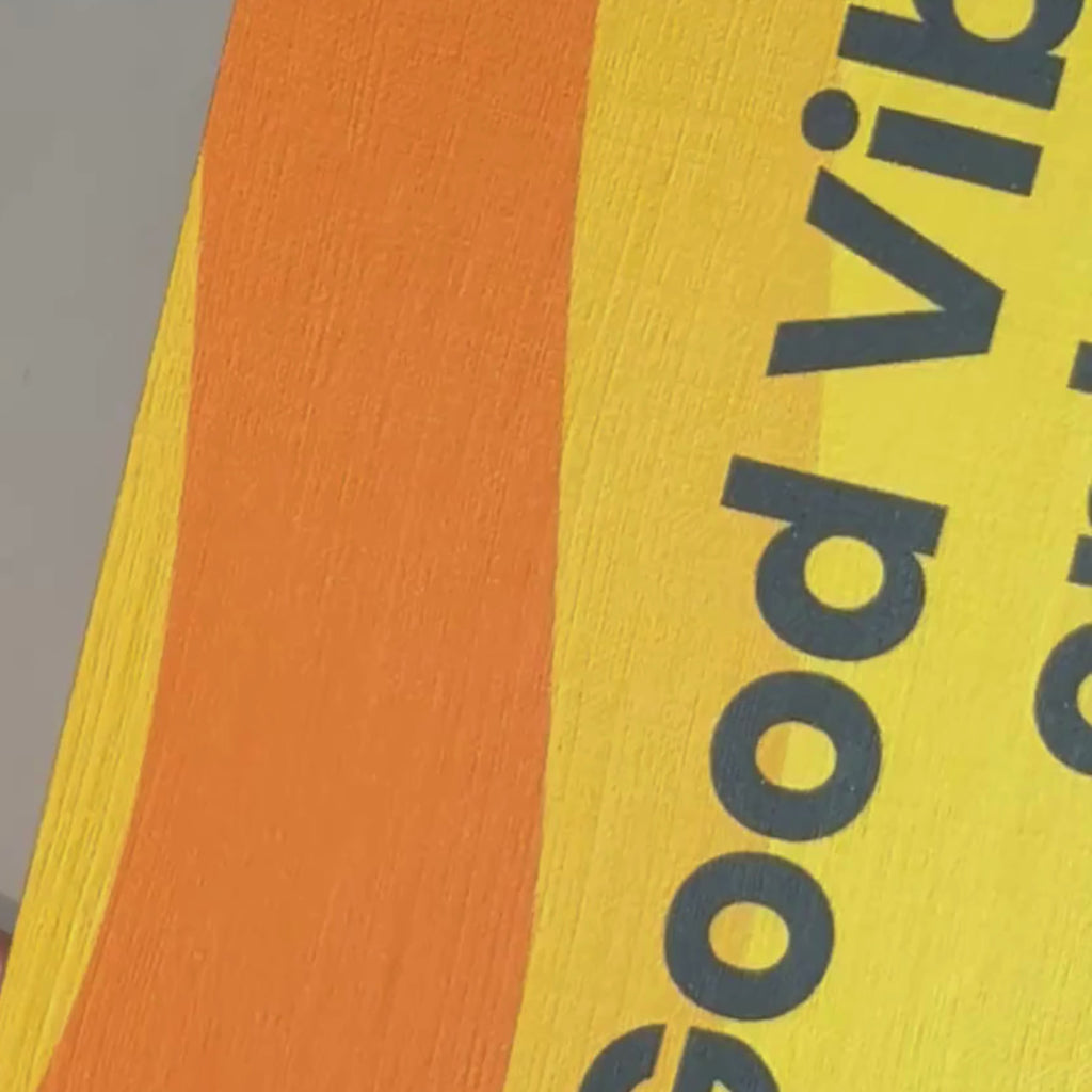 Grußkarte „Good Vibes Only“ – moderne Karte mit Umschlag auf 300g Papier